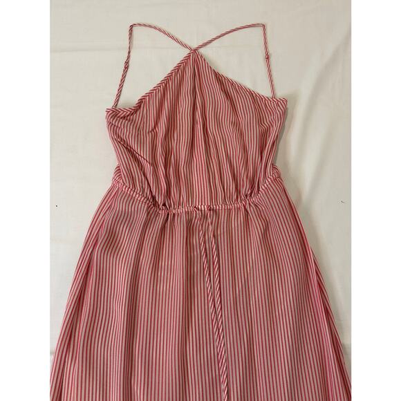 BCBGMaxazria women's Halter Low Back Cinch Tie Waist Maxi Dress Size XS - Picture 2 of 5